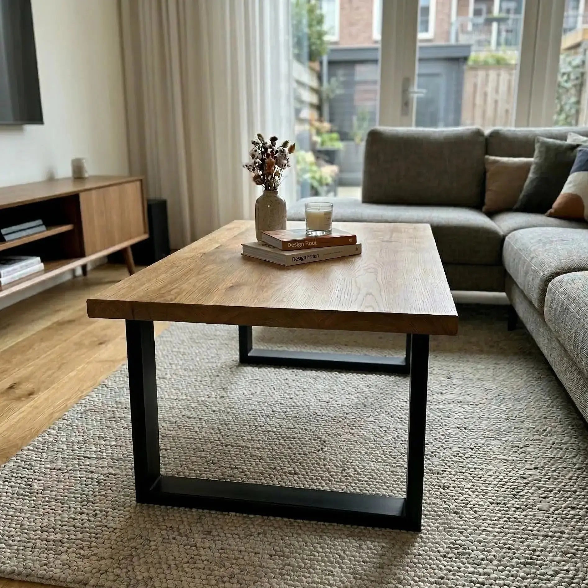 Quadratische Couchtischbeine aus Metall – 2er-Set – Industrielles Design, Stahl – Talywood