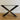 Pied de table basse métal croix - Lot de 2 - Acier design industriel - 35cm Ma boutique